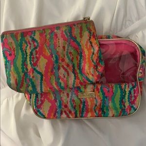 Lily Pulitzer Makeup Bag Set